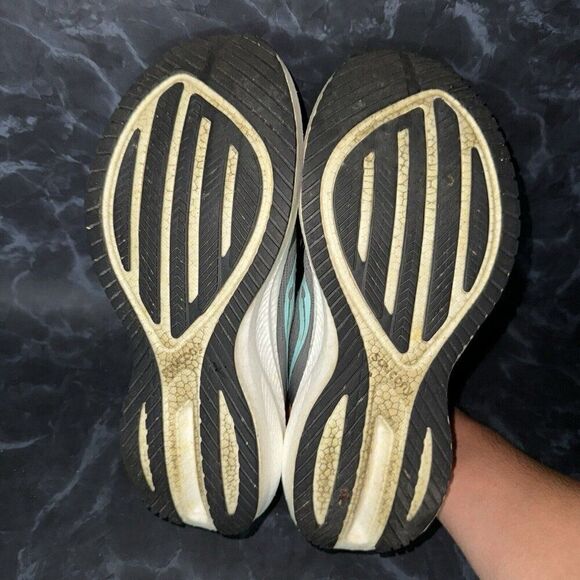 Saucony Triumph 21 Gravel Aqua Athletic Comfort Running Shoes Women’s Size 9 - Picture 7 of 8